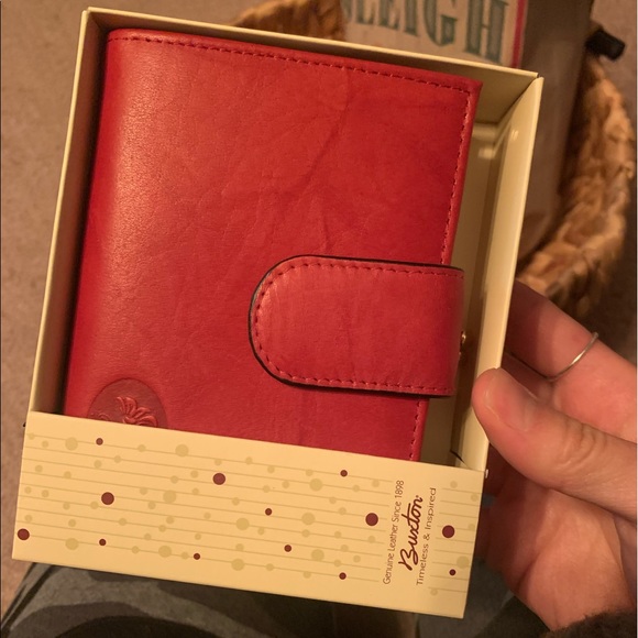 Red Leather Wallet - Picture 2 of 9